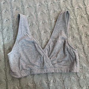 Motherhood Maternity Grey Nursing Bra Sz M